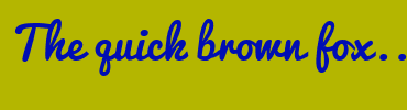Image with Font Color 000EB3 and Background Color B4B600